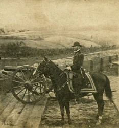 W.T. Sherman vezérőrnagy és a ló, 1864